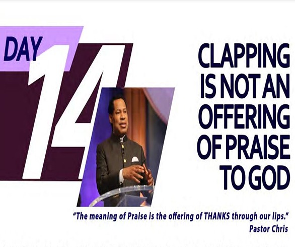 Day 14 : Clapping is not an Offering of Praise to God